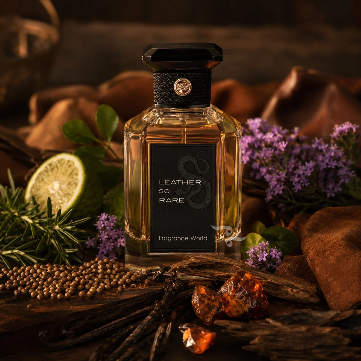 Leather So Rare Eau De Parfum By Fragrance World 100ml 3.4 FL OZ